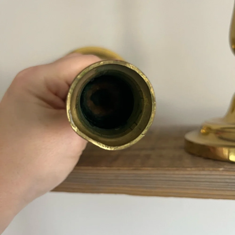 Set 2 Brass Candlesticks